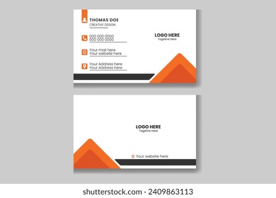 Corporate business card design template