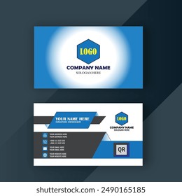 corporate business card design template 