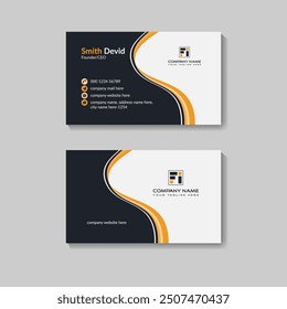 Corporate business card design template 