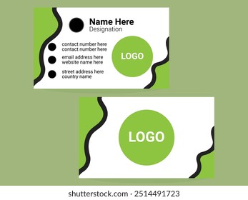 Corporate business card design and template