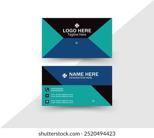 Corporate business card design template .