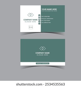 Corporate business- card design template, Clean professional business card template, visiting card, business card template.