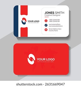 Corporate business card design template