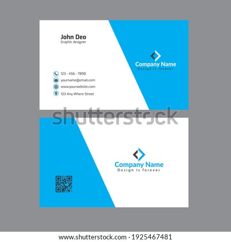 Corporate business card design template