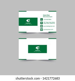 Corporate Business Card Design Vector Template 