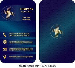 corporate business card design vector template 