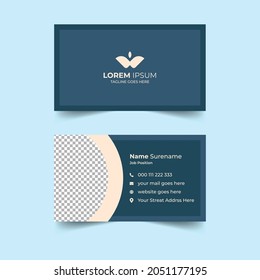 Corporate Business Card Design Vector Template