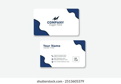 Corporate Business Card Design , Vector Template