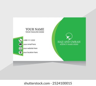 Corporate business card design with white background. 