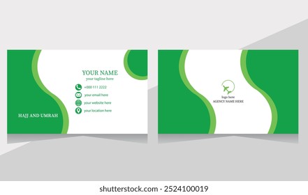 Corporate business card design with white background. 