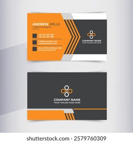 Corporate Business Card Front And Back Design