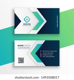 corporate business card layout design template