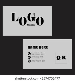 Corporate Business Card Print Template. professional corporate business card design template. Personal Visiting Card with company Logo.