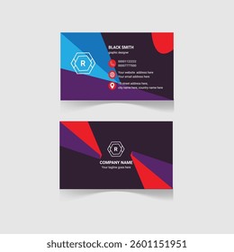 Corporate business card for professional branding .