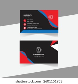 Corporate business card for professional branding .