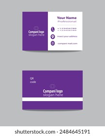 corporate business card. simple and clean business card. Vector modern creative and clean business card Template