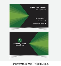 corporate Business card and template