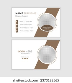 Corporate Business Card Template - Both Side Design