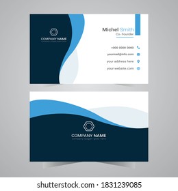 corporate business card template design 