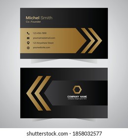 Corporate business card template design