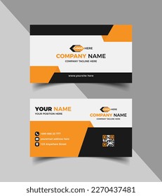 Corporate business card template or business card design