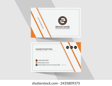 Corporate business card template design and name card 
