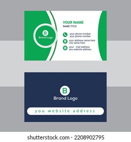Corporate business card template, new modern business card print templates 
Double-sided creative design. Horizontal Vector illustration Personal Clean visiting card , Clean professional business