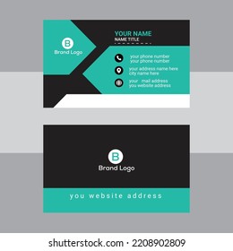 Corporate business card template, new modern business card print templates 
Double-sided creative design. Horizontal Vector illustration Personal Clean visiting card , Clean professional business