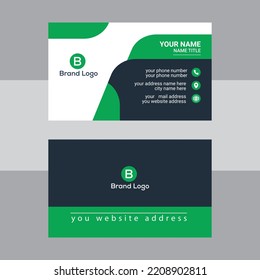 Corporate business card template, new modern business card print templates 
Double-sided creative design. Horizontal Vector illustration Personal Clean visiting card , Clean professional business