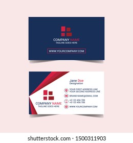 Corporate Business Card Template Vector File