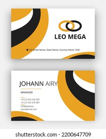 Corporate Business Card Template Vector File For Print.
Business Card Template.