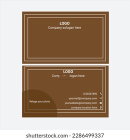Plantilla de tarjeta de visita corporativa y vector 