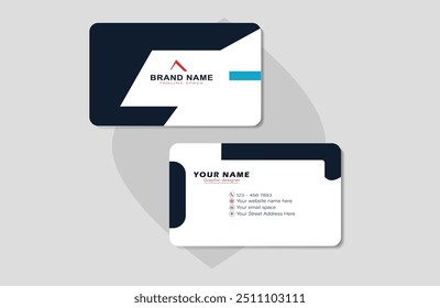 Tarjeta de visita Corporativa, Plantilla de Vector 