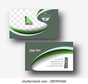 Corporate Business Card Vector Template.