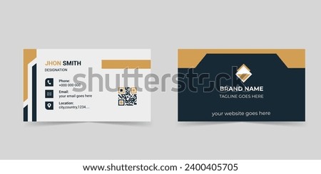Corporate Business Card , vector visiting card  template design