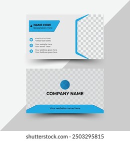 Corporate business card, visiting card, modern business card design, unique visiting card for corporate use, print ready.