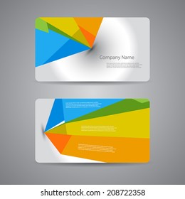 Corporate Business cards set. 