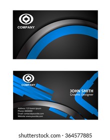 Corporate business cards set
