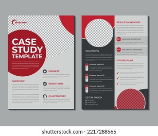 Corporate business case study flyer design