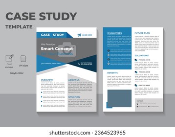 
 Corporate Business Case study or Marketing Flyer Design  template
