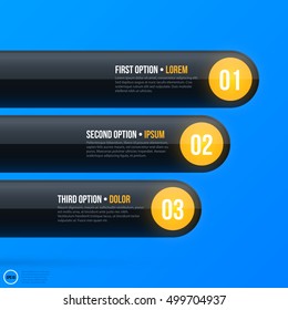 Corporate business chart template on bright blue background. Useful for presentations and advertising.