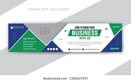 Corporate business company and digital marketing agency timeline web banner template