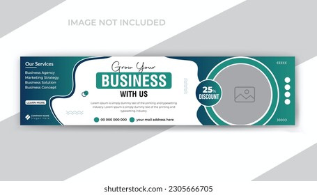 Corporate business company and digital marketing agency social media linkedin cover or web banner template