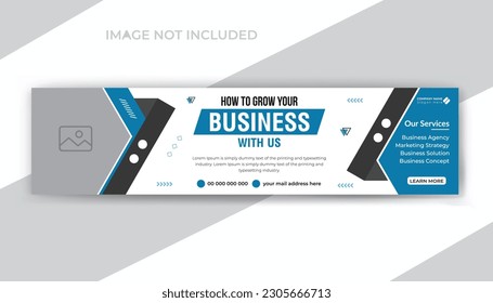 Corporate business company and digital marketing agency social media linkedin cover or web banner template