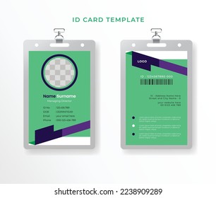 corporate business company minimalist id card design for employees abstract stylist