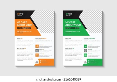 Corporate Business Conference Case Study Flyer Design Template