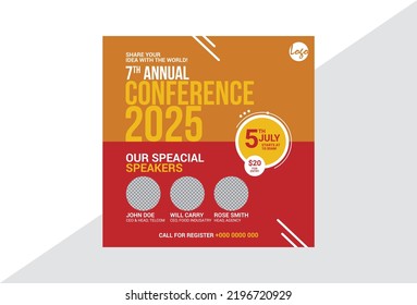 Corporate Business Conference Social Media Banner Design