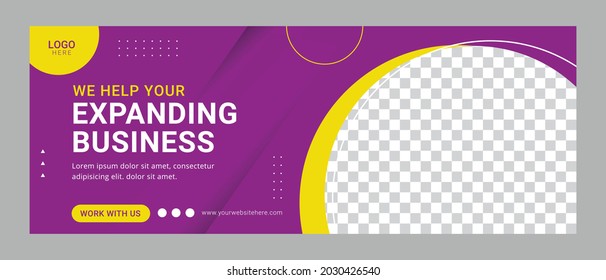 Corporate business digital agency social media cover banner template