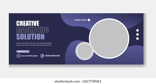 corporate business digital agency for social media timeline cover web banner