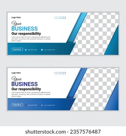 Corporate business digital agency for social media facebook cover banner template